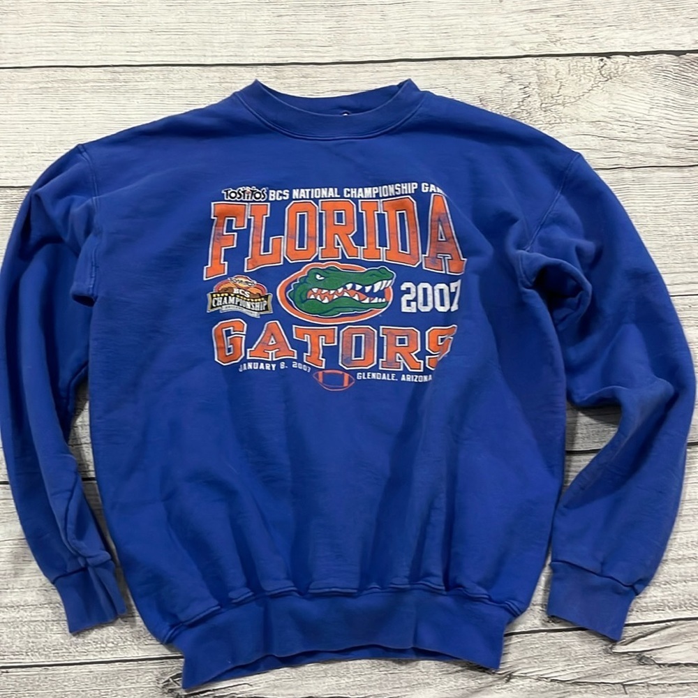 2007 Florida Gators Championship Crewneck Sweatshirt Size Medium
